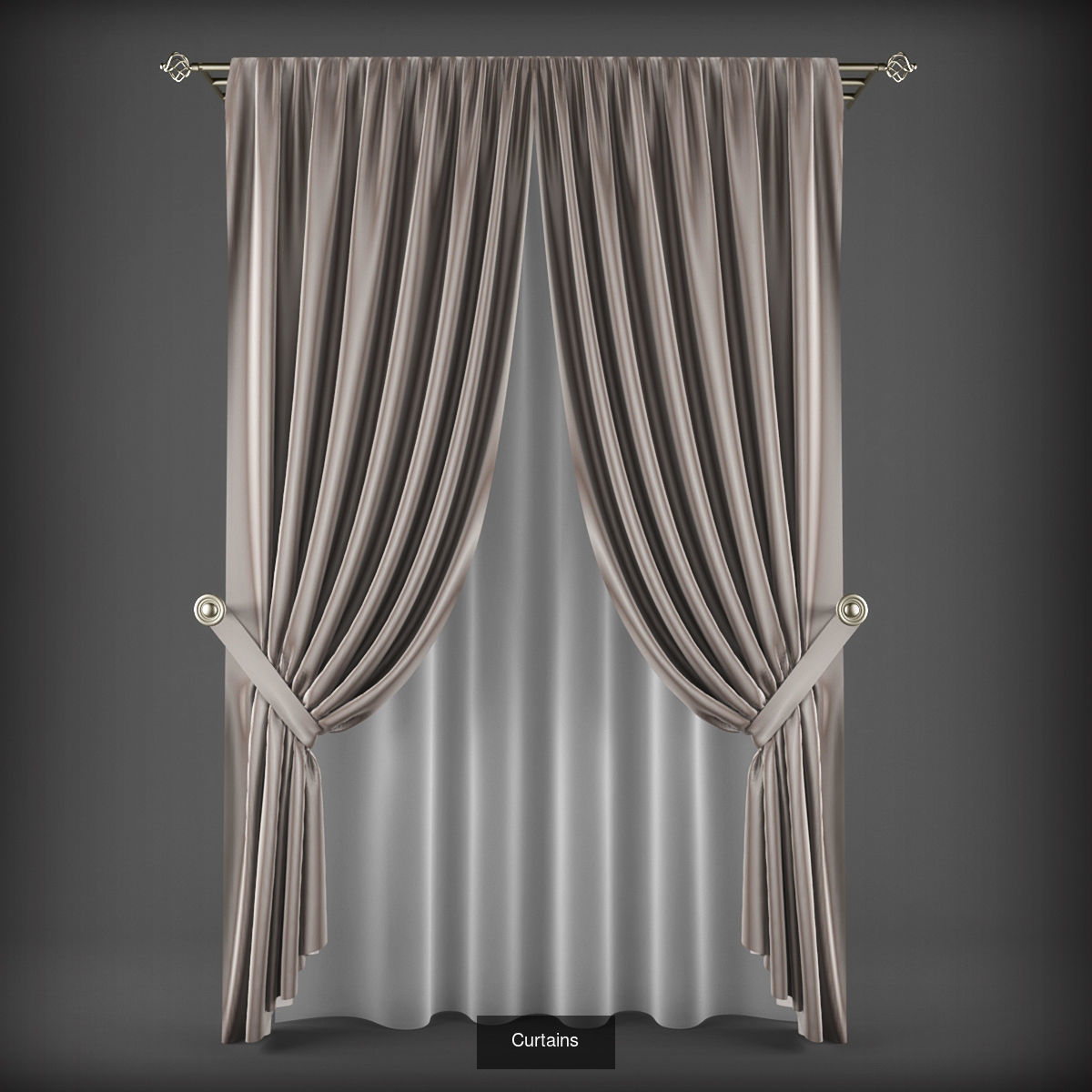 Collection 3D models of 31 curtains _28