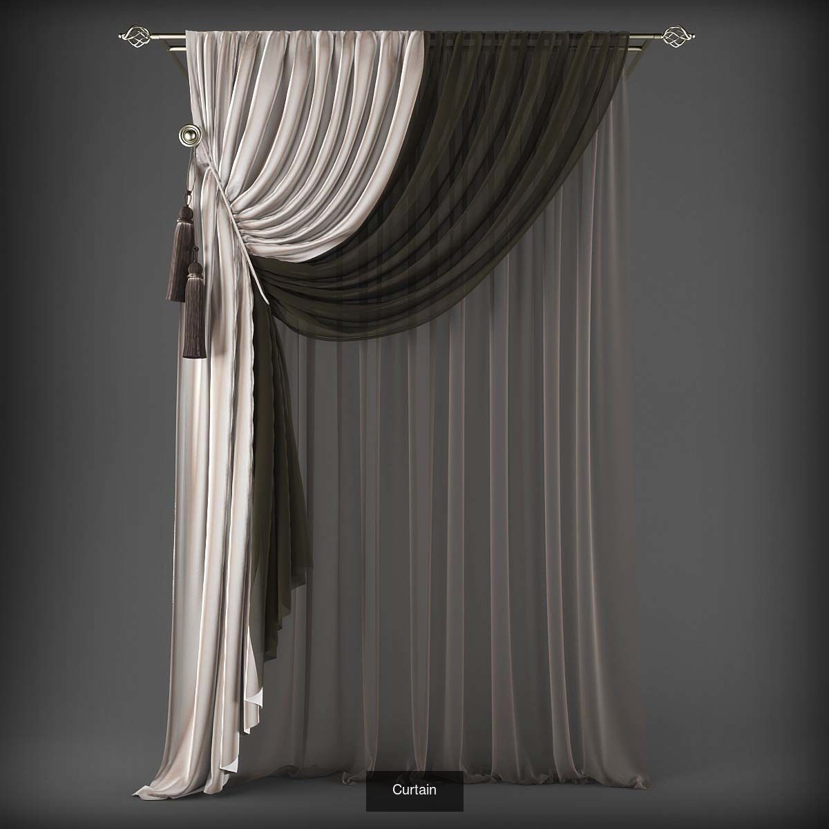 Collection 3D models of 31 curtains _5