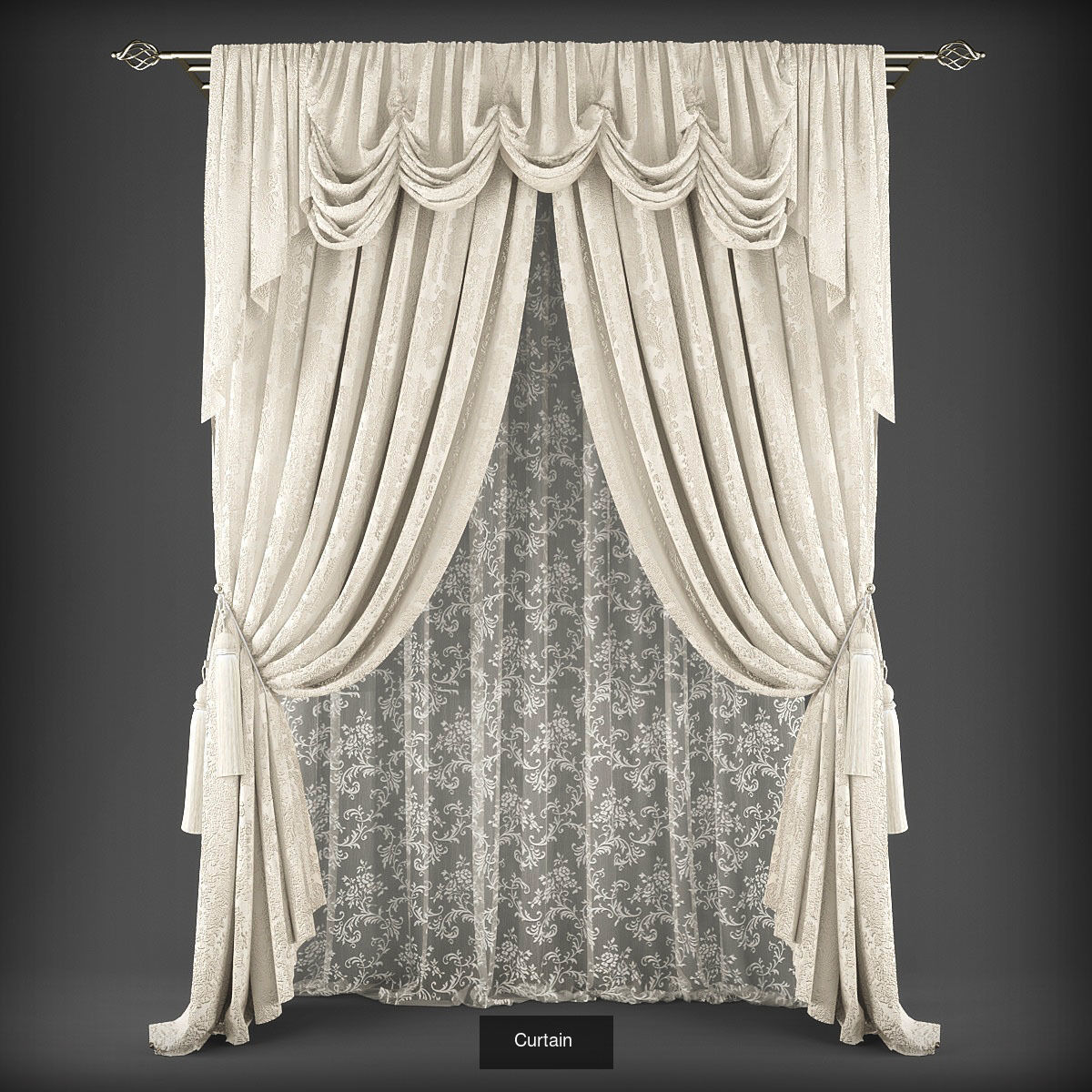 Collection 3D models of 31 curtains _2