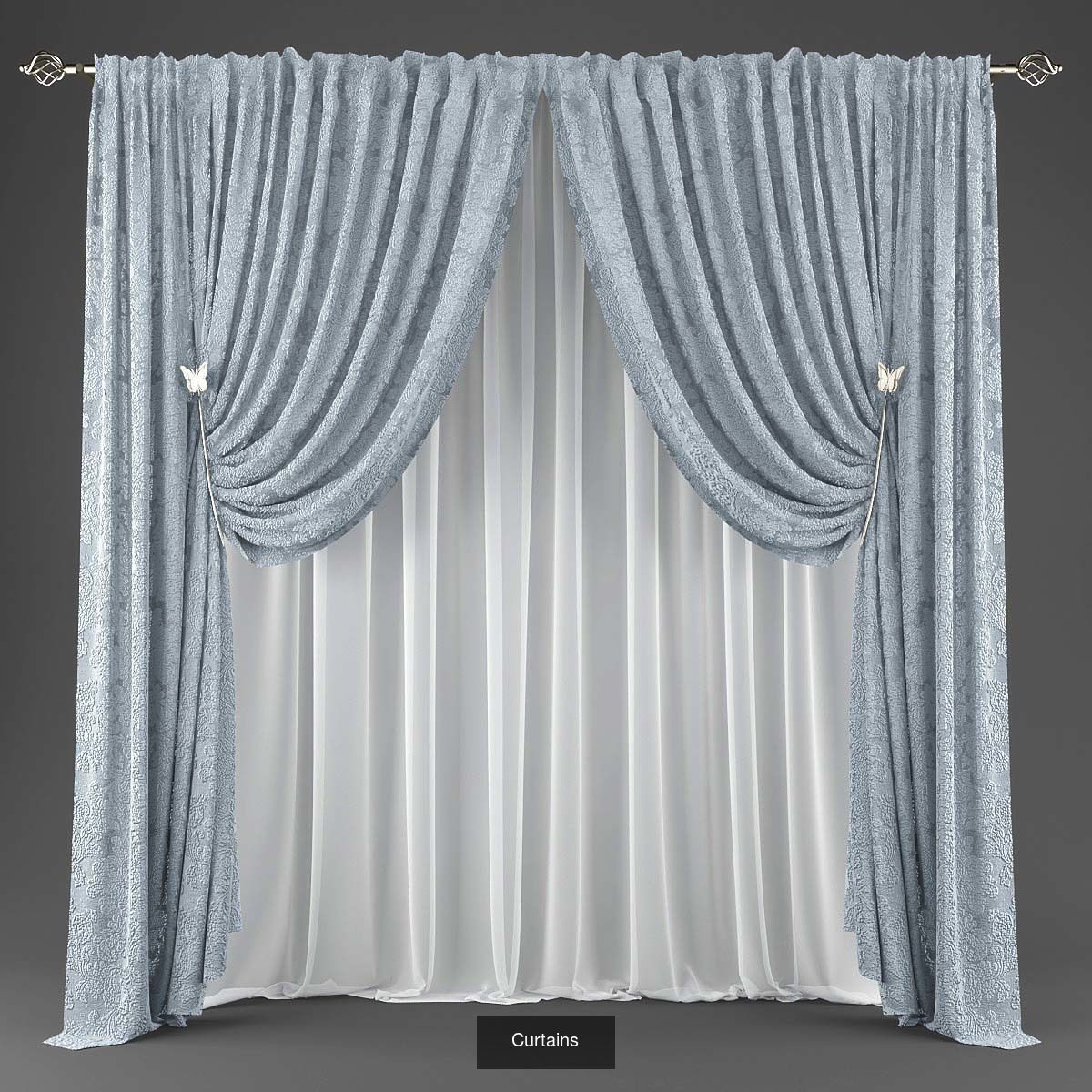 Collection 3D models of 31 curtains _18
