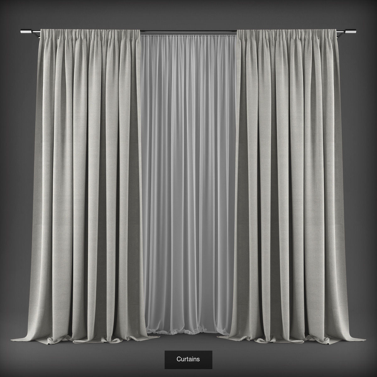 Collection 3D models of 31 curtains _23
