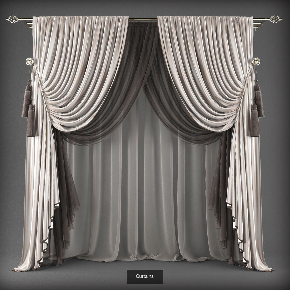 Collection 3D models of 31 curtains _24