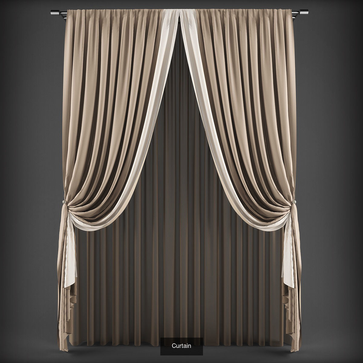 Collection 3D models of 31 curtains _17