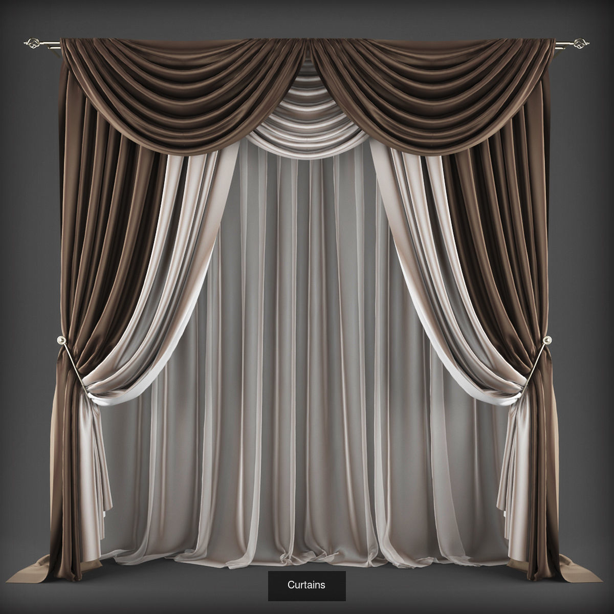 Collection 3D models of 31 curtains _29