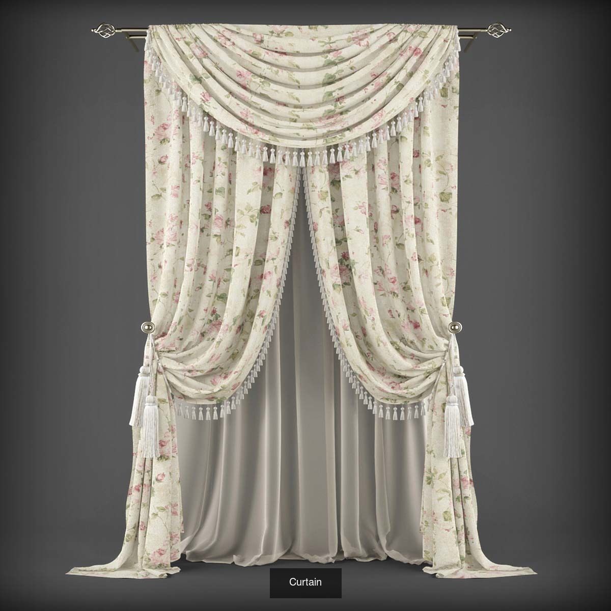 Collection 3D models of 31 curtains _16