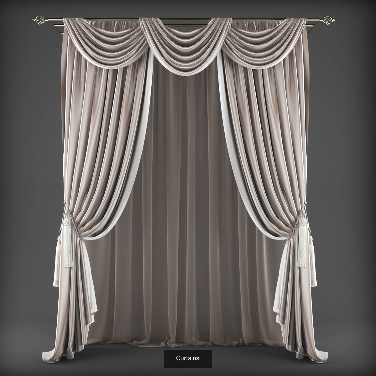 Collection 3D models of 31 curtains _26