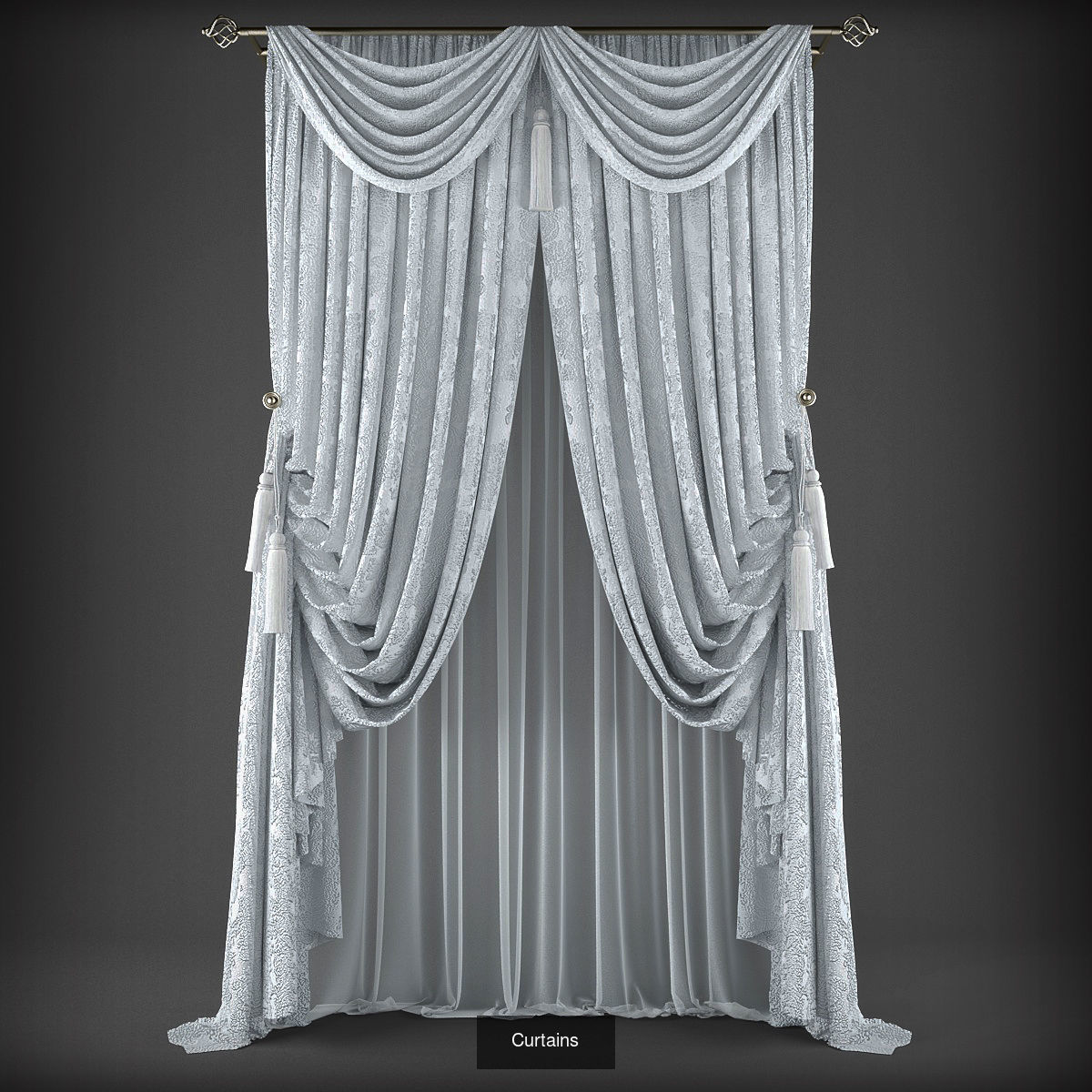 Collection 3D models of 31 curtains _19