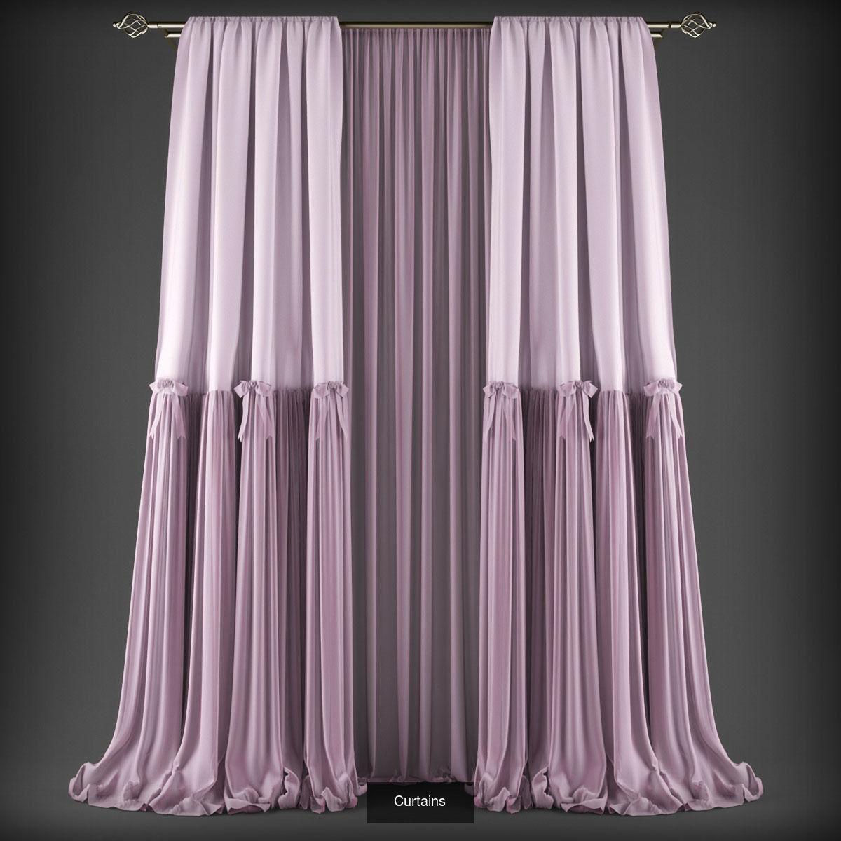 Collection 3D models of 31 curtains _30