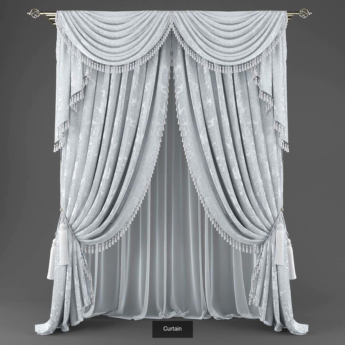 Collection 3D models of 31 curtains _14