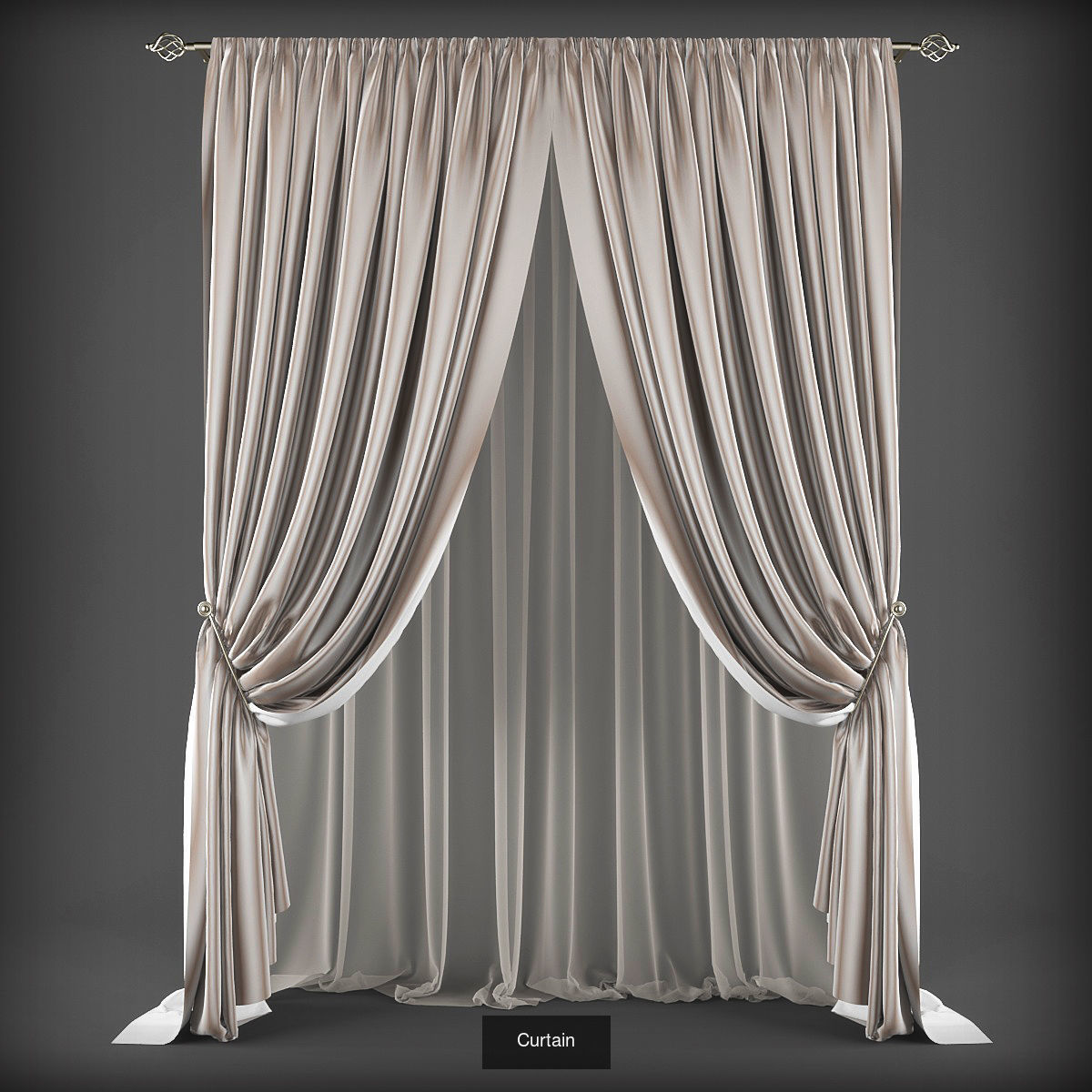 Collection 3D models of 31 curtains _4