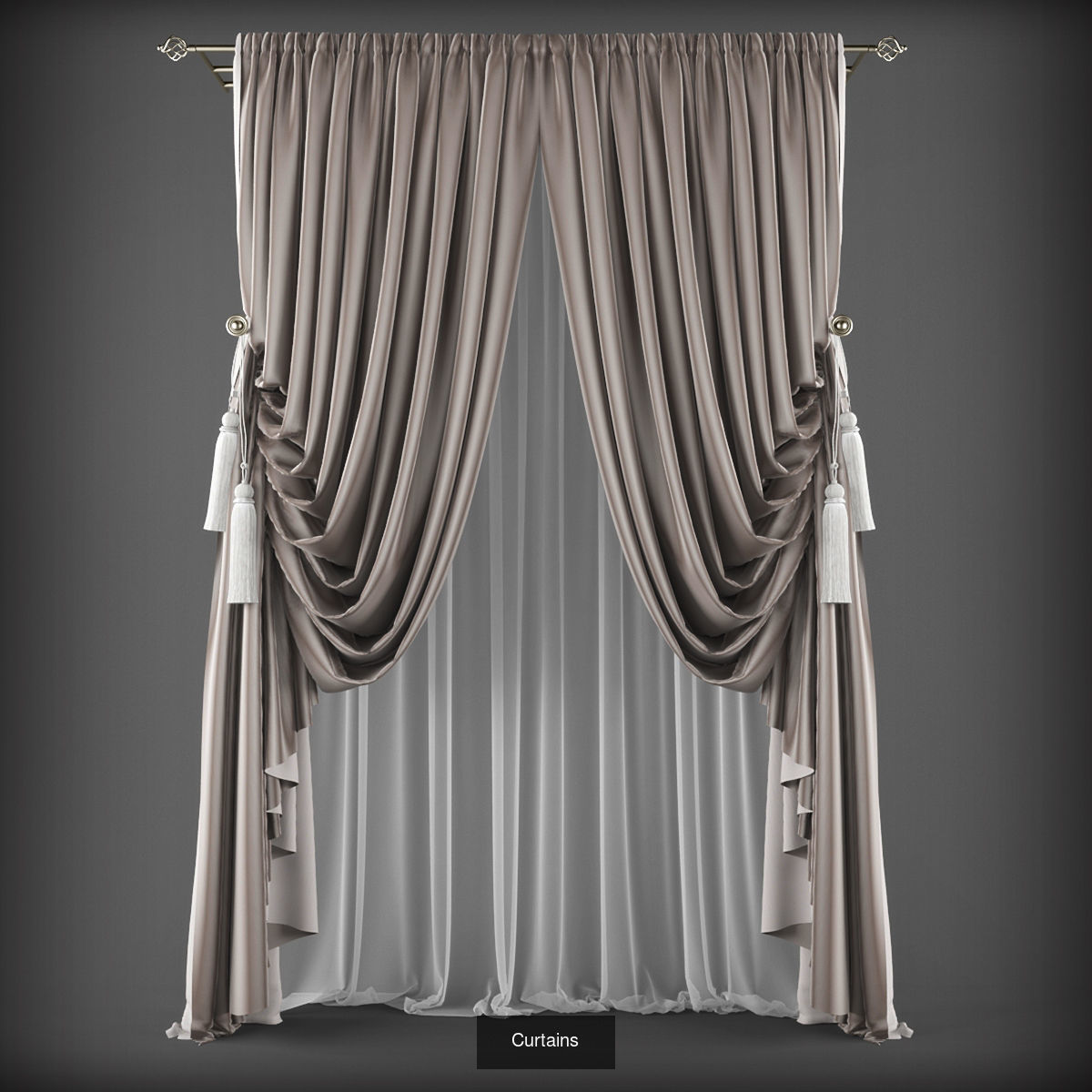 Collection 3D models of 31 curtains _27