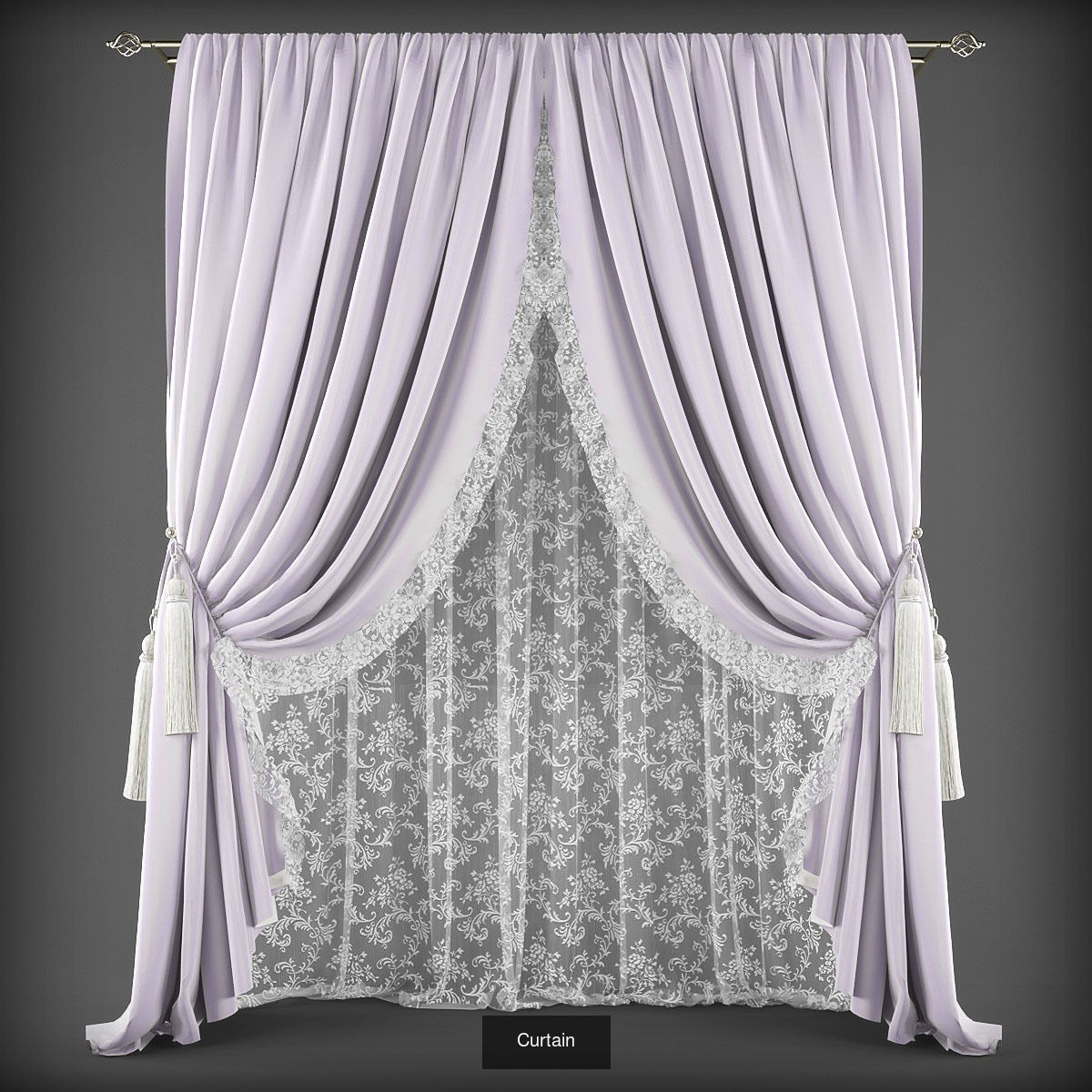 Collection 3D models of 31 curtains _9