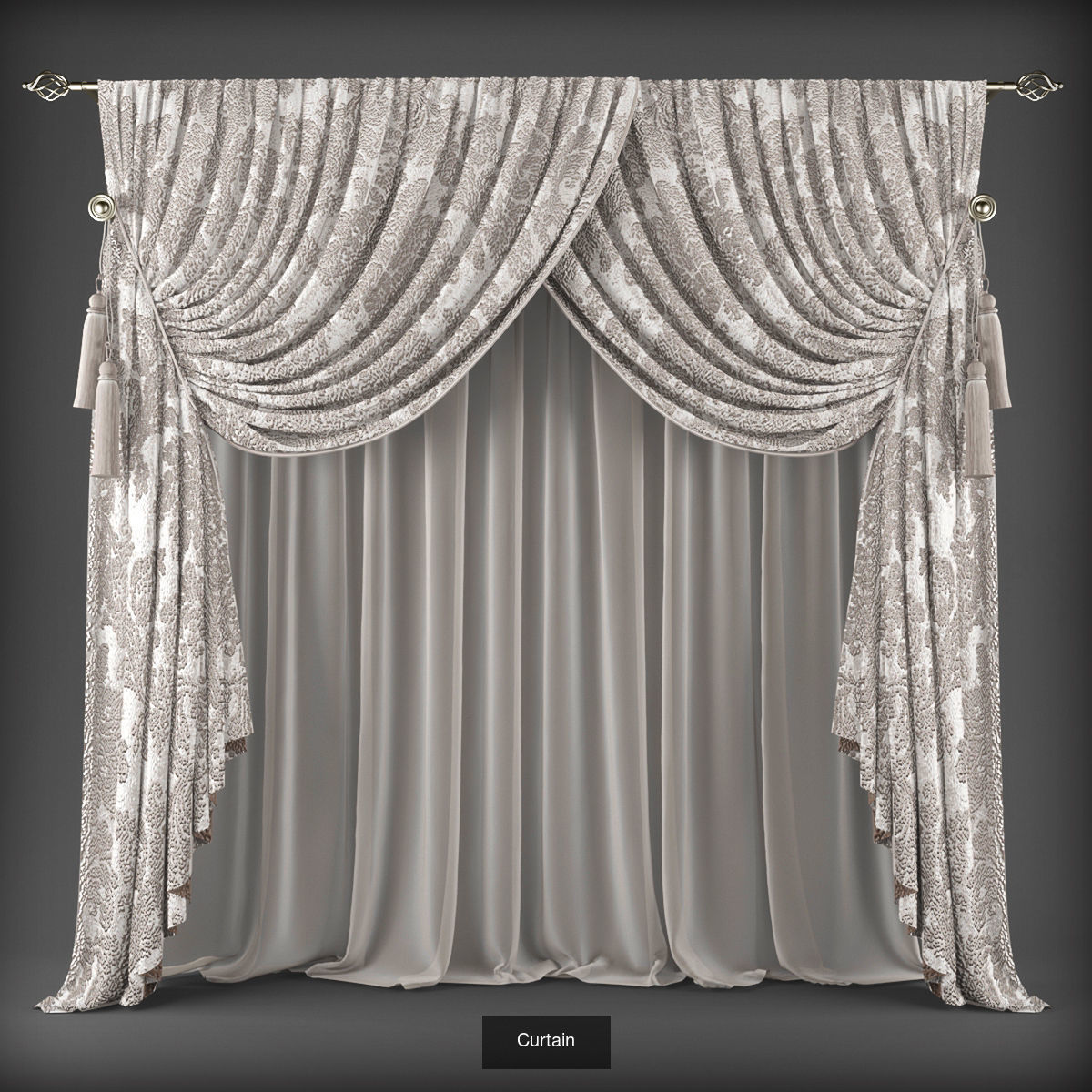 Collection 3D models of 31 curtains _12