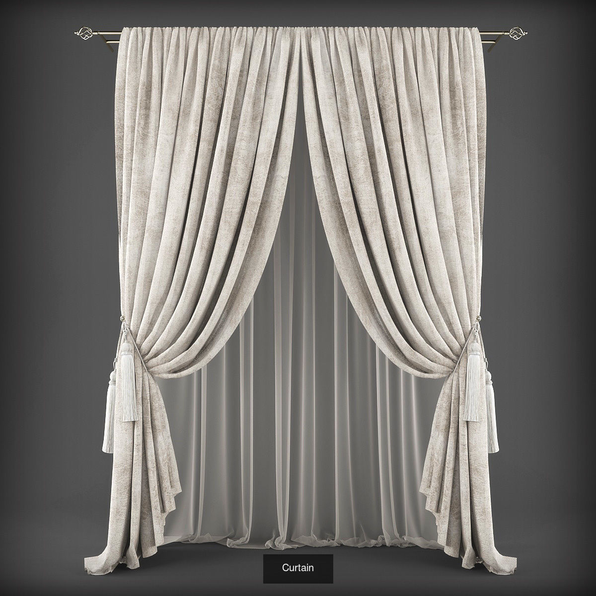 Collection 3D models of 31 curtains _7