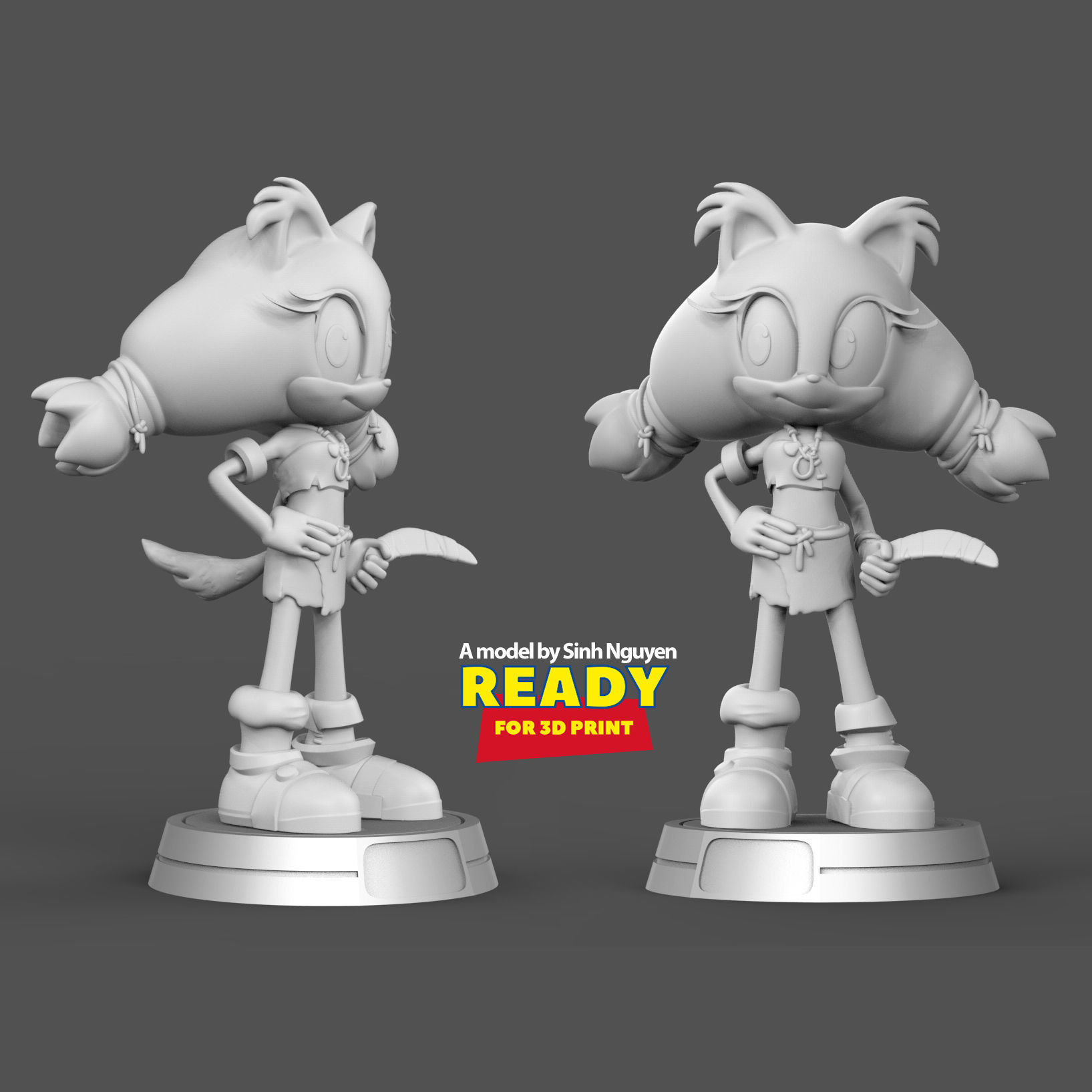 Sticks the Badger 3D print model_3