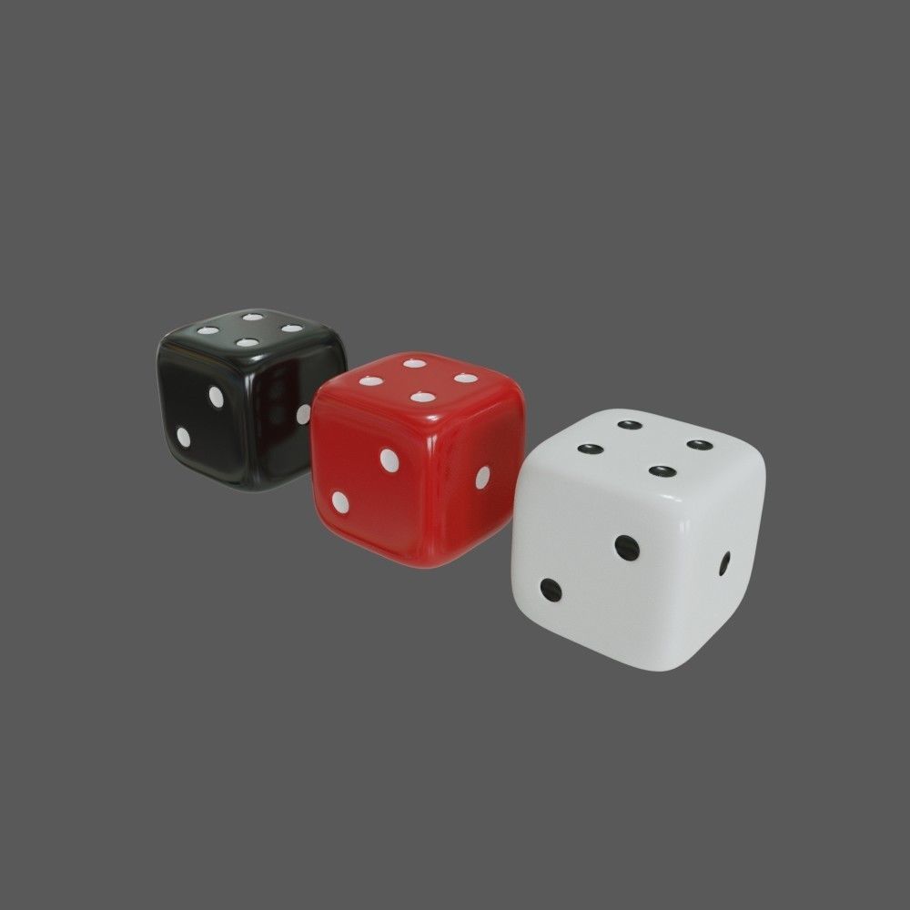 Dices dice 3D model_4
