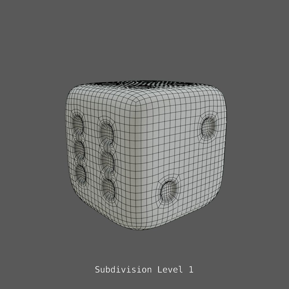 Dices dice 3D model_9
