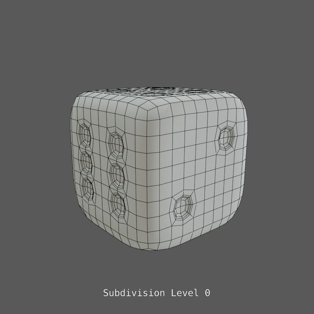 Dices dice 3D model_8