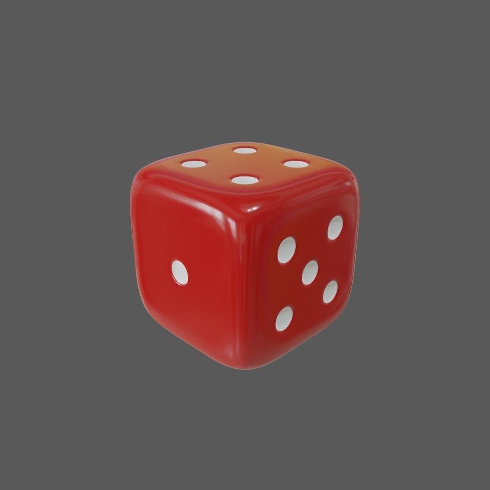Dices dice 3D model_6