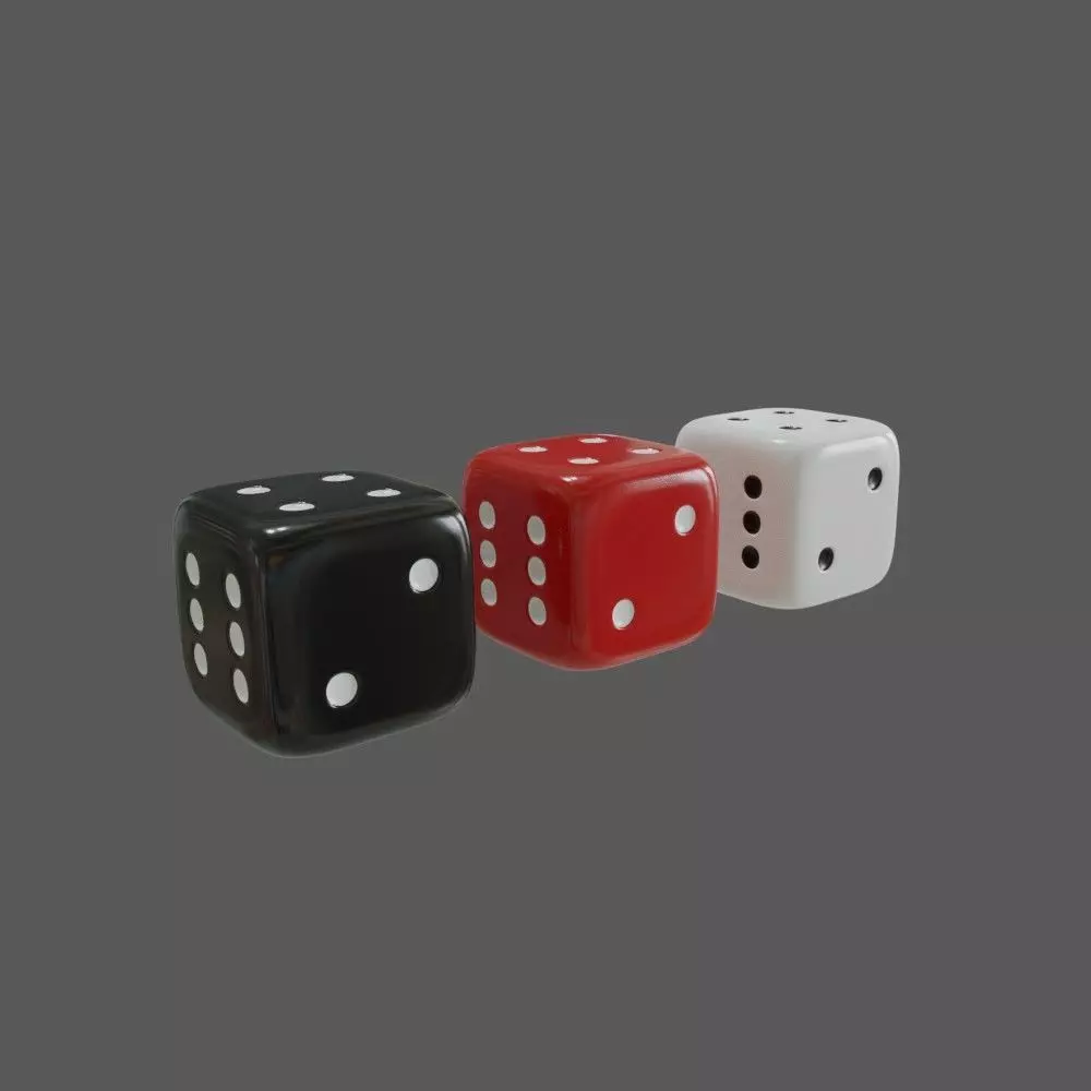 Dices dice 3D model_0