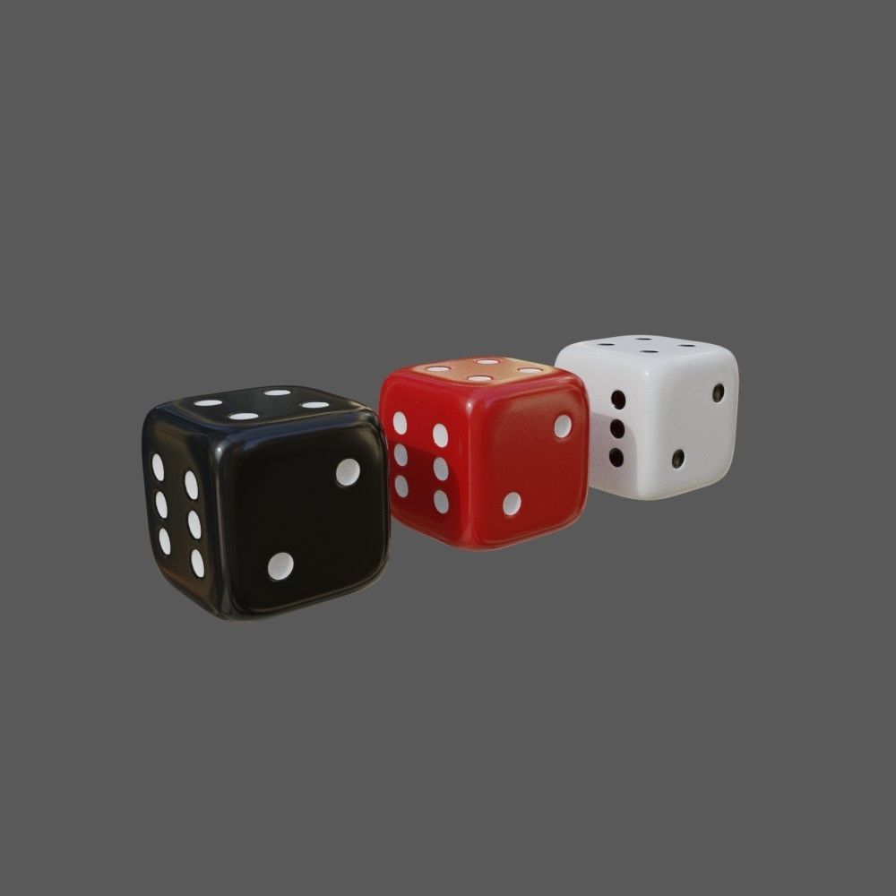 Dices dice 3D model_1