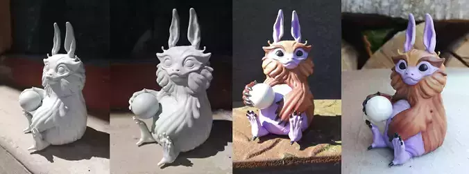 Cute Fantasy Creature 3D print model