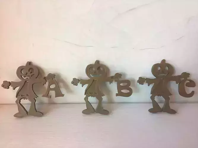 HALLOWEEN PUMPKIN  3D letter STL file