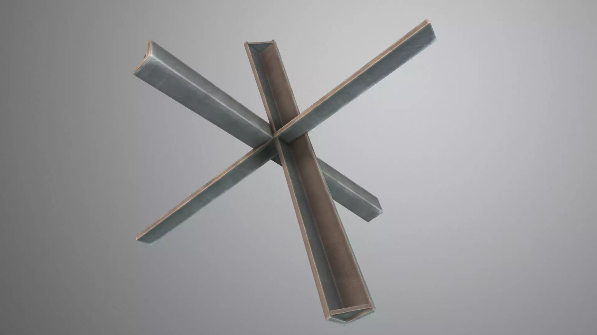 Steel Hedgehog Low-poly 3D model_0