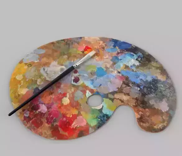 Palette and Paintbrush
