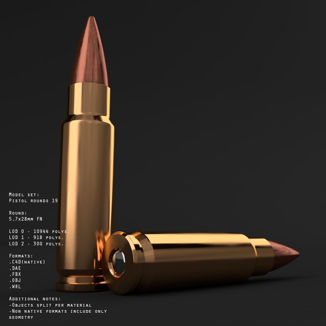 19 pistol-revolver rounds 3D model_37