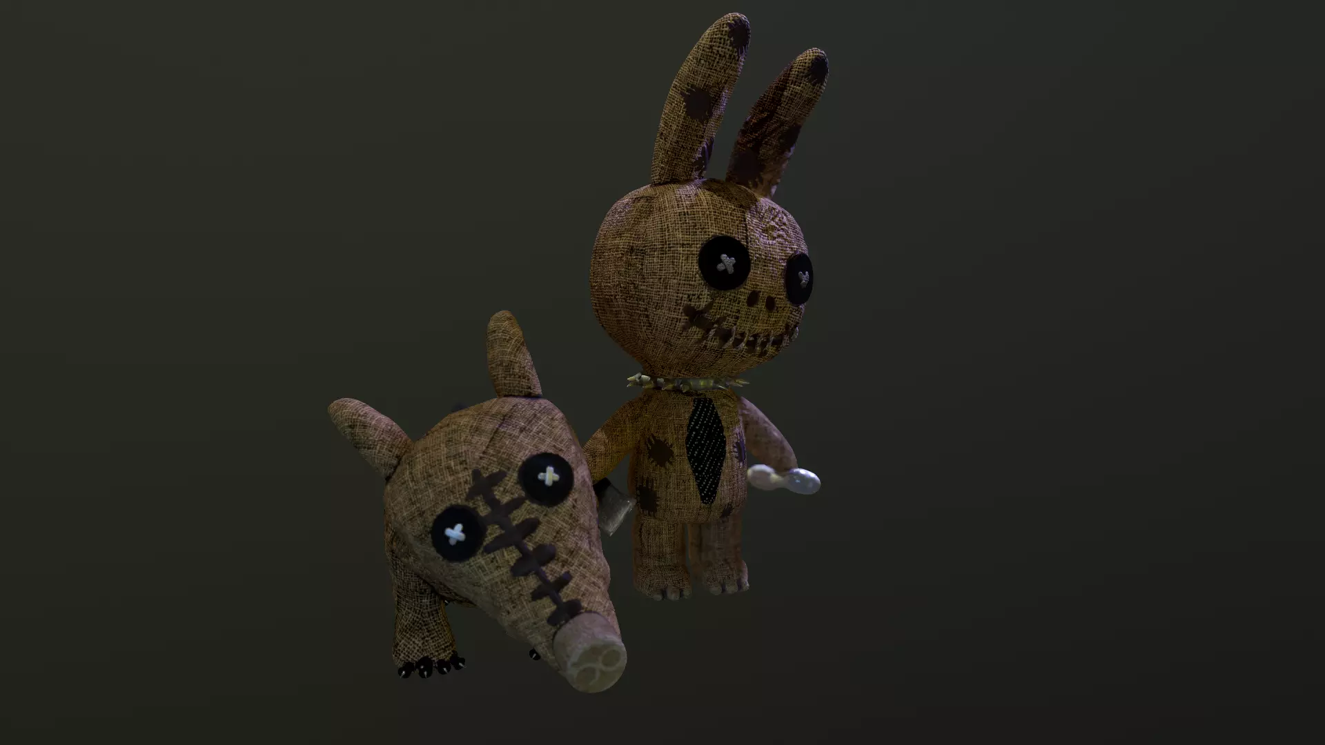 Tim burton characters 3D model_0