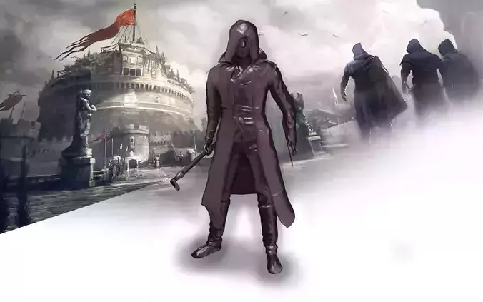 Printable Assasins Creed Model Sliced and one piece