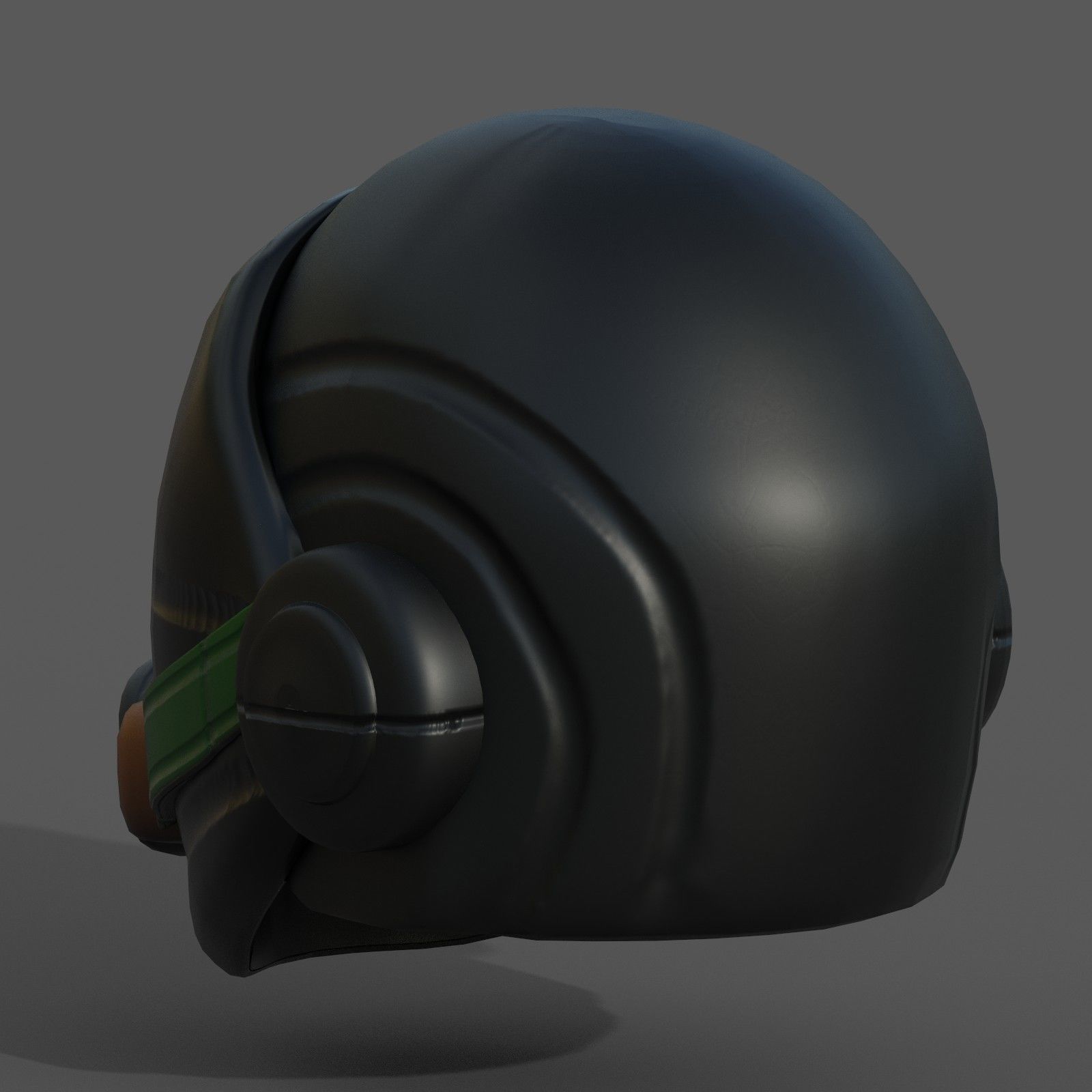 Gas mask helmet scifi fantasy armor hats military Low-poly 3D model_8