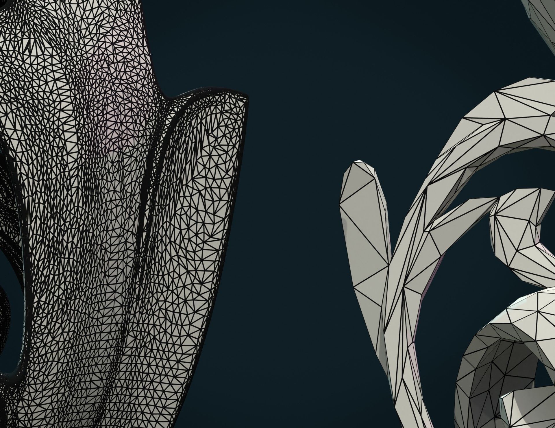 Scroll plant Sculpture 3D print model_15