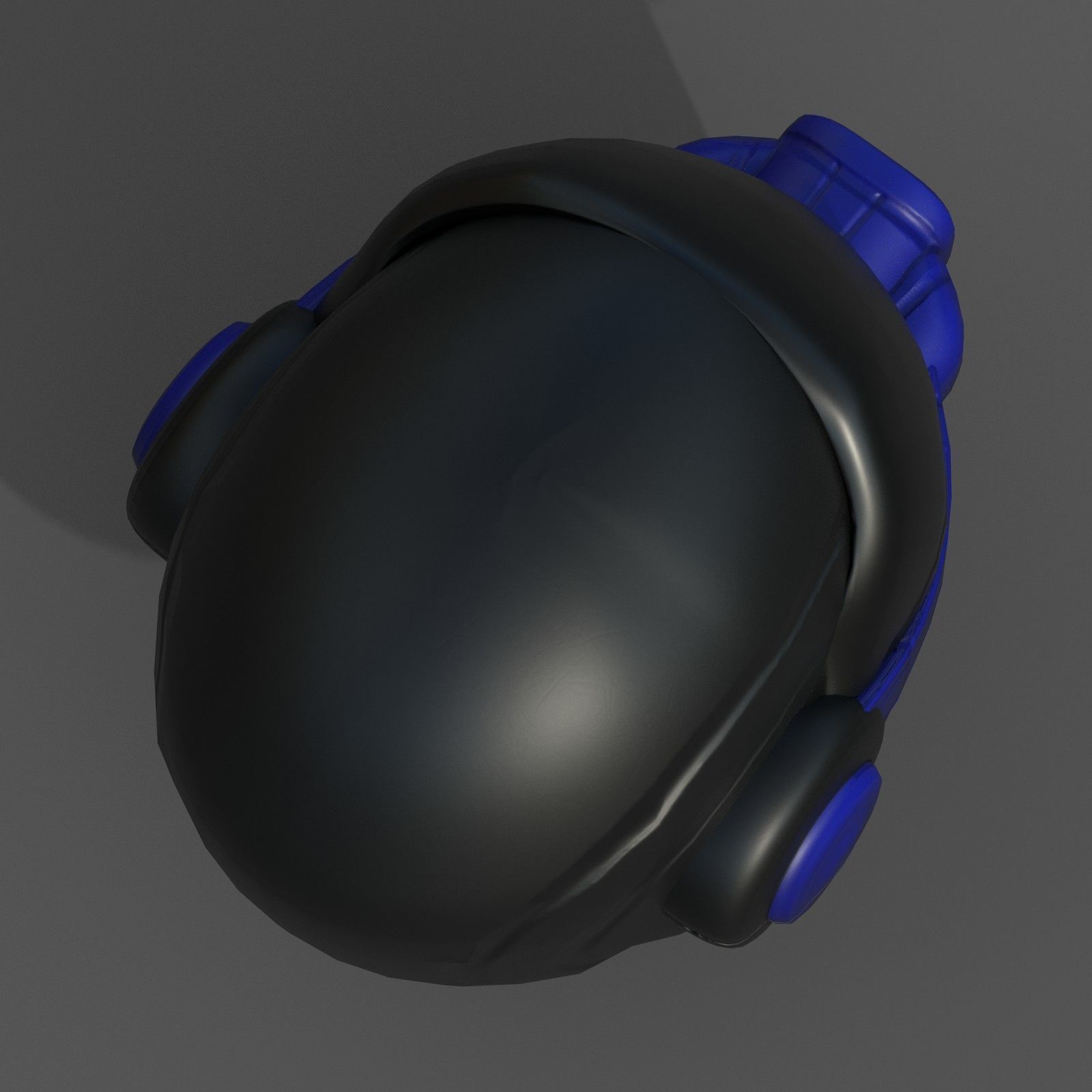 Gas mask helmet scifi fantasy armor hats military Low-poly 3D model_7