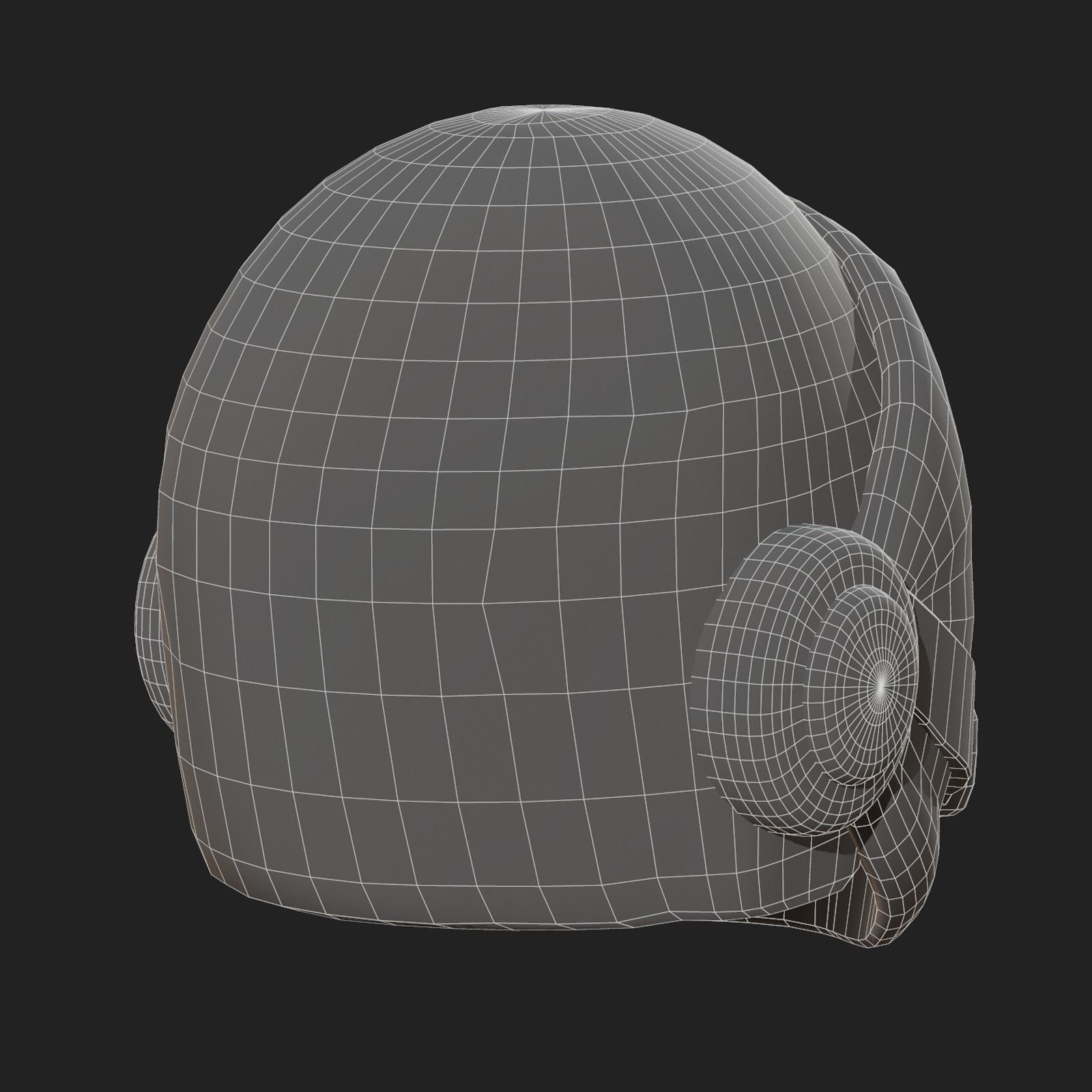 Gas mask helmet scifi fantasy armor hats military Low-poly 3D model_12