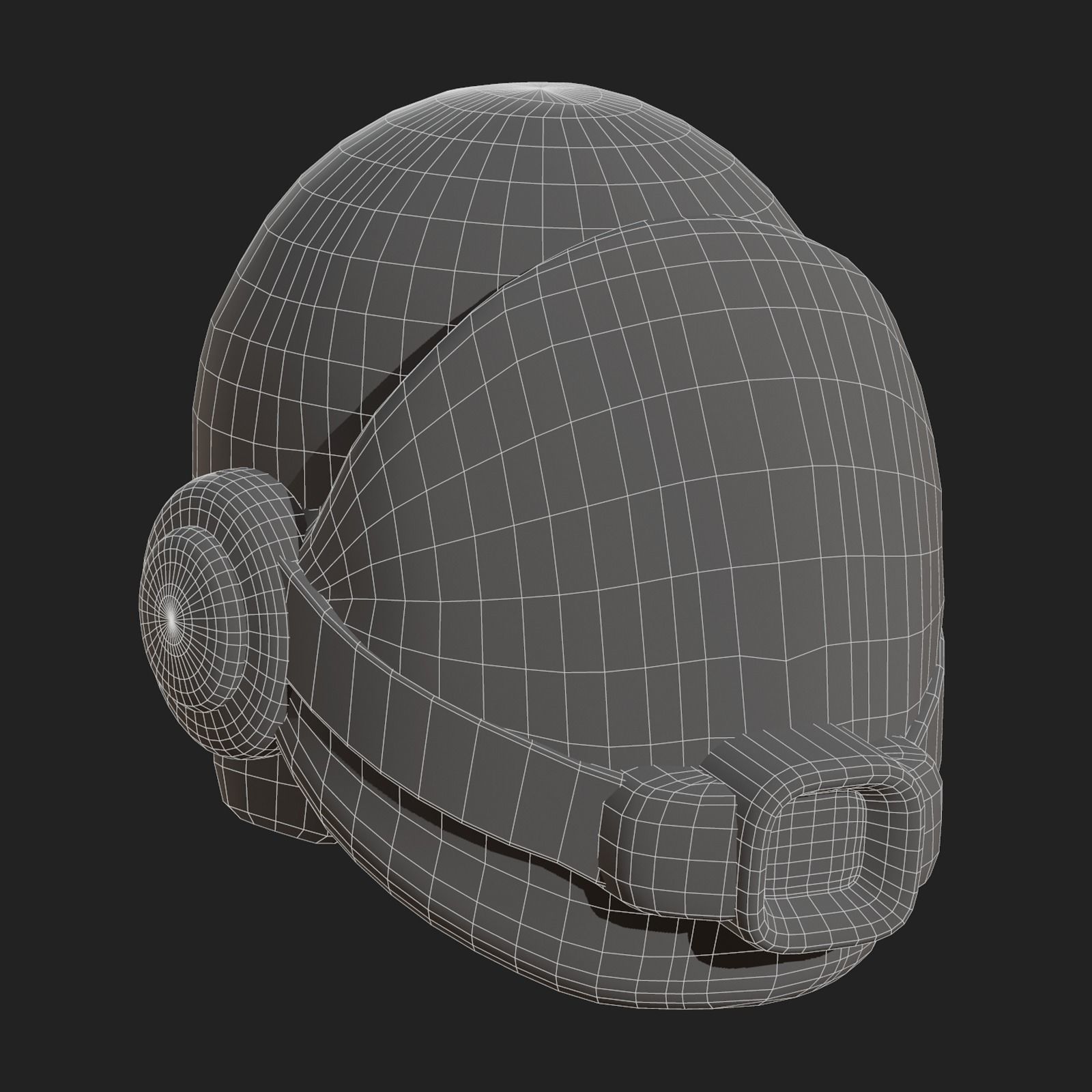 Gas mask helmet scifi fantasy armor hats military Low-poly 3D model_11