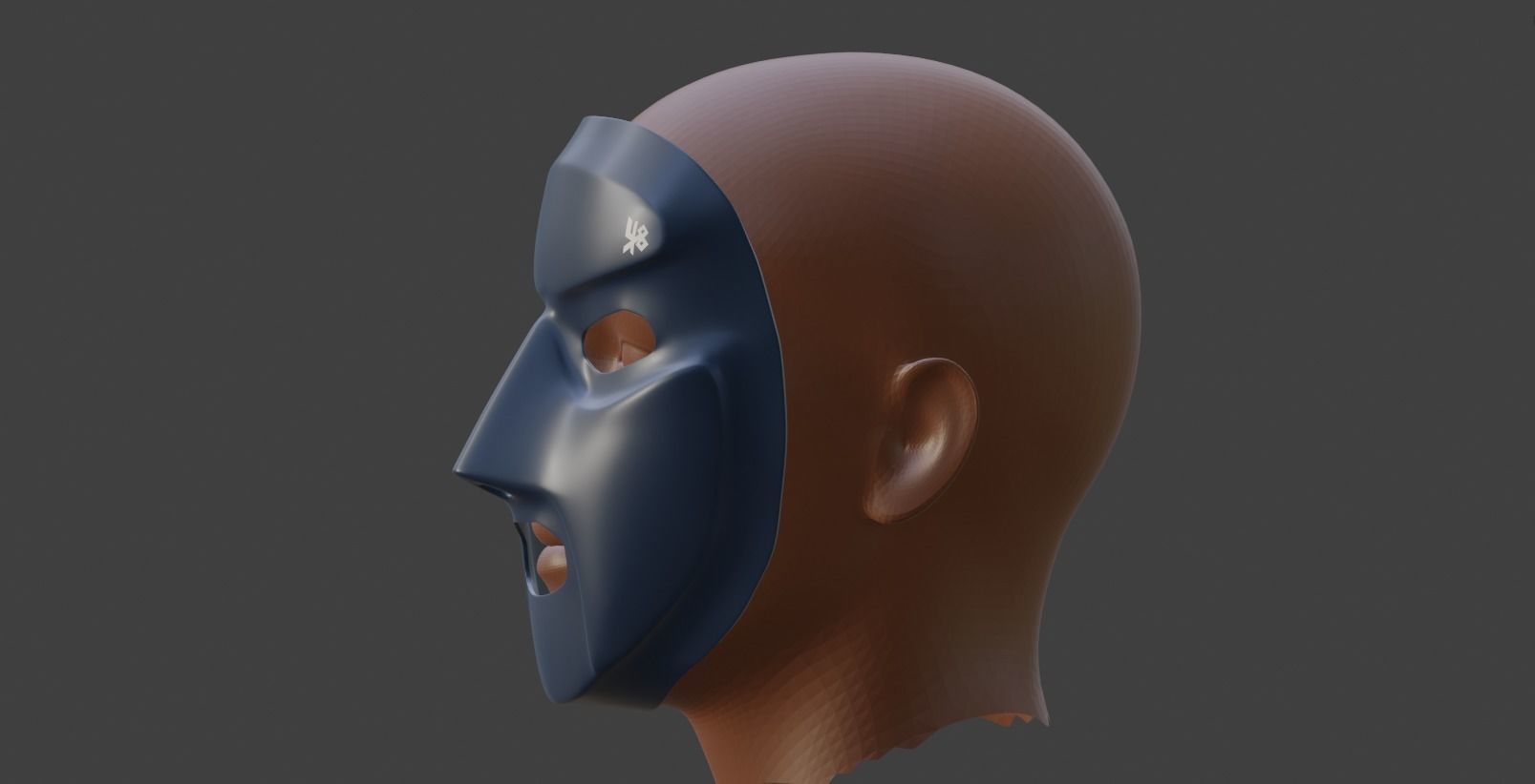 M Huncho mask 3D print model_3