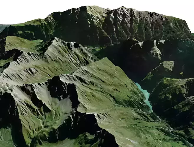 Mountain landscape Liechtenstein