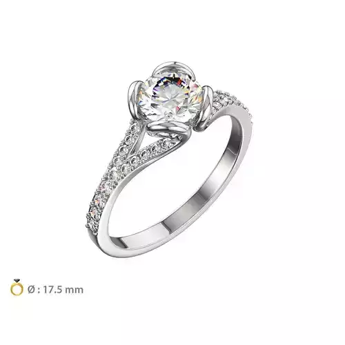 N170 Solitare ring