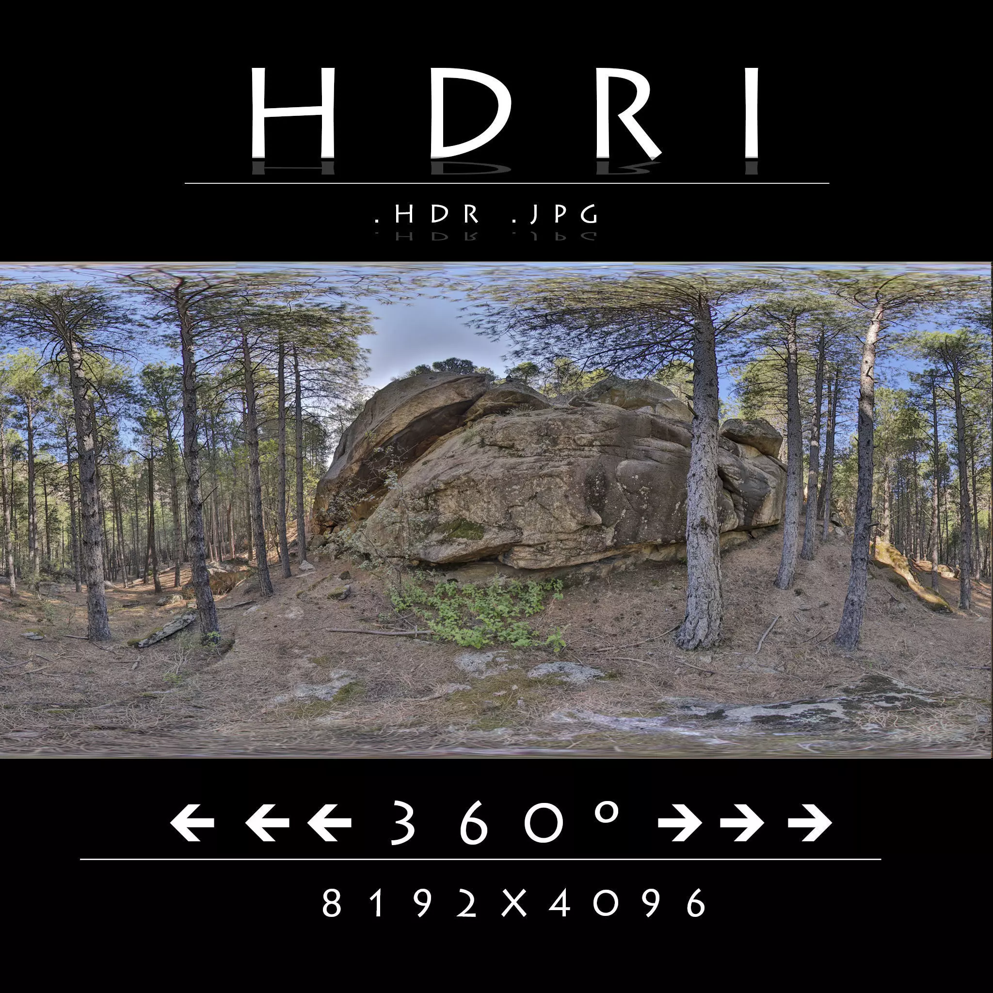 HDR FOREST ROCK 1 3D model_0