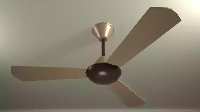 Fan model ceiling with blades