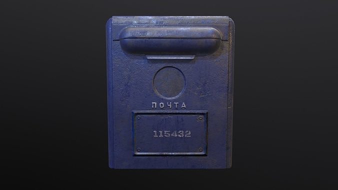 Russia mailbox Free low-poly 3D model
