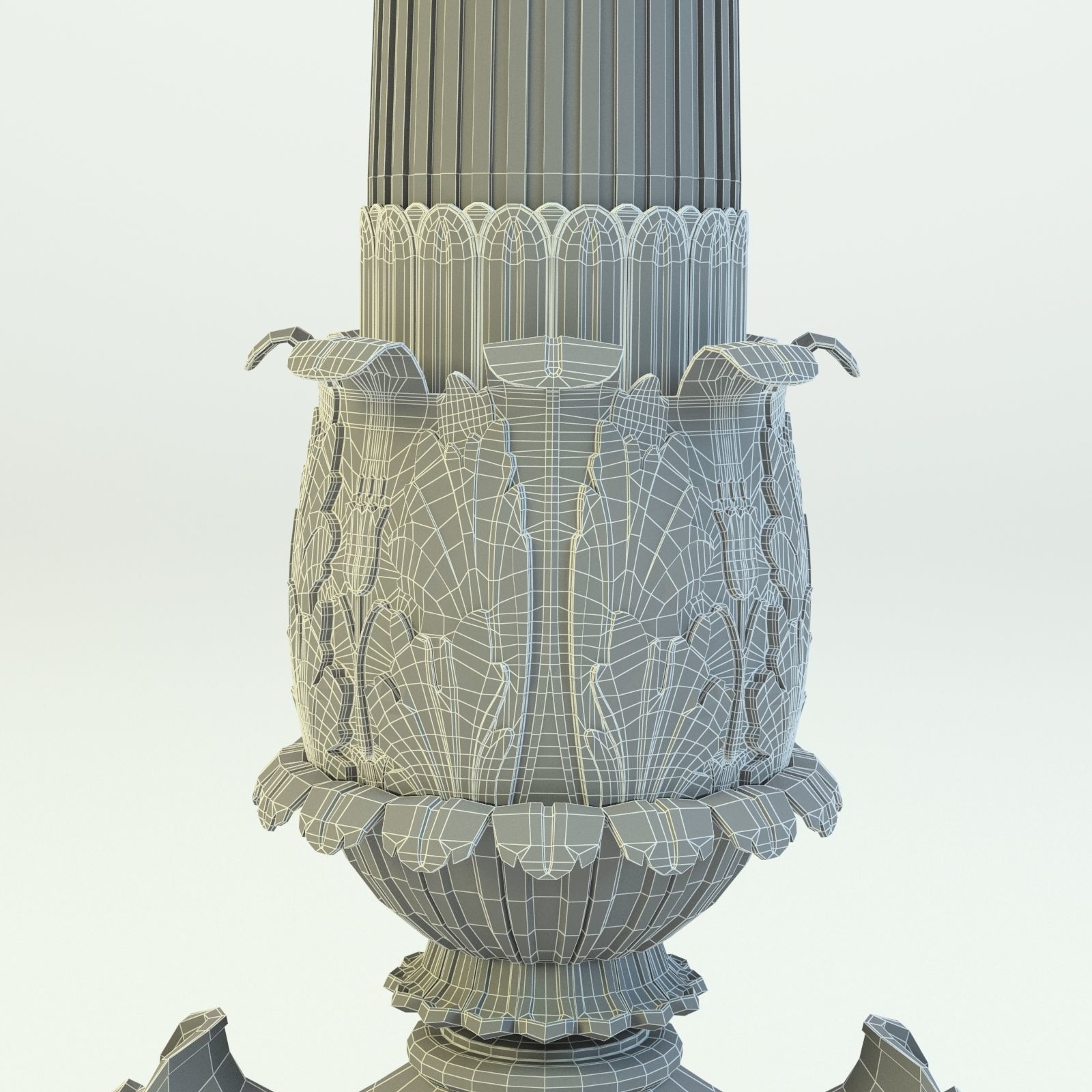 Vintage Lamp Low-poly 3D model 3D model_2