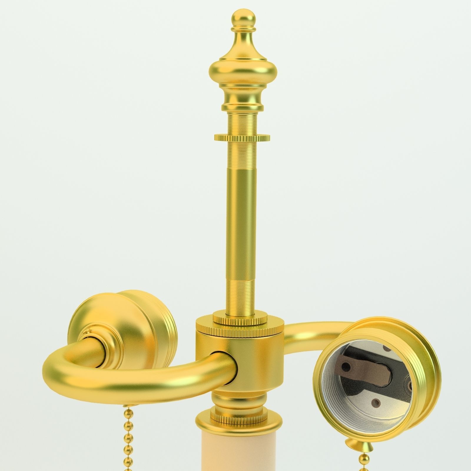Vintage Lamp Low-poly 3D model 3D model_7