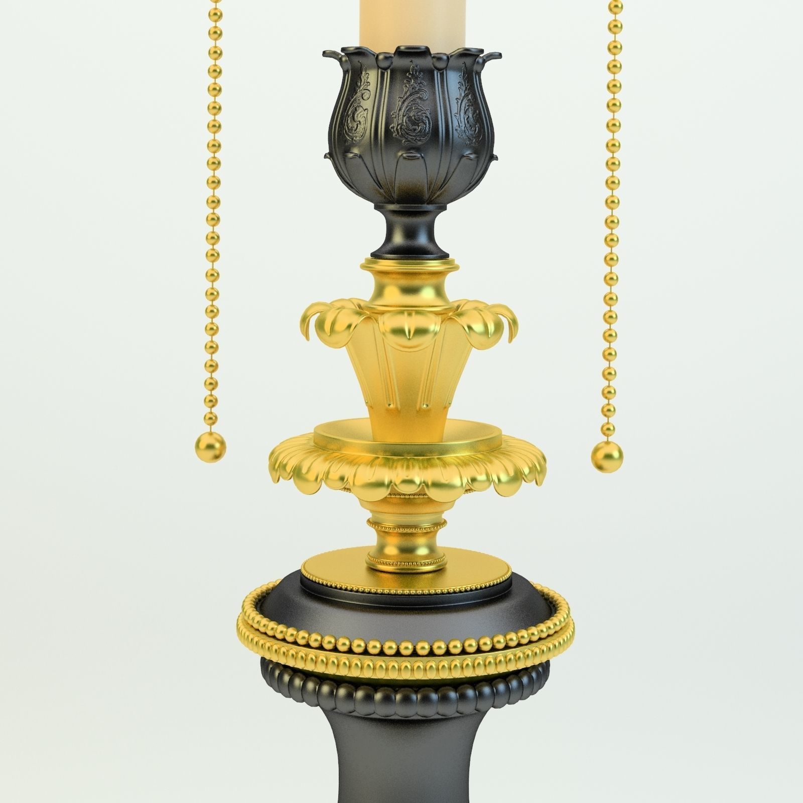 Vintage Lamp Low-poly 3D model 3D model_8