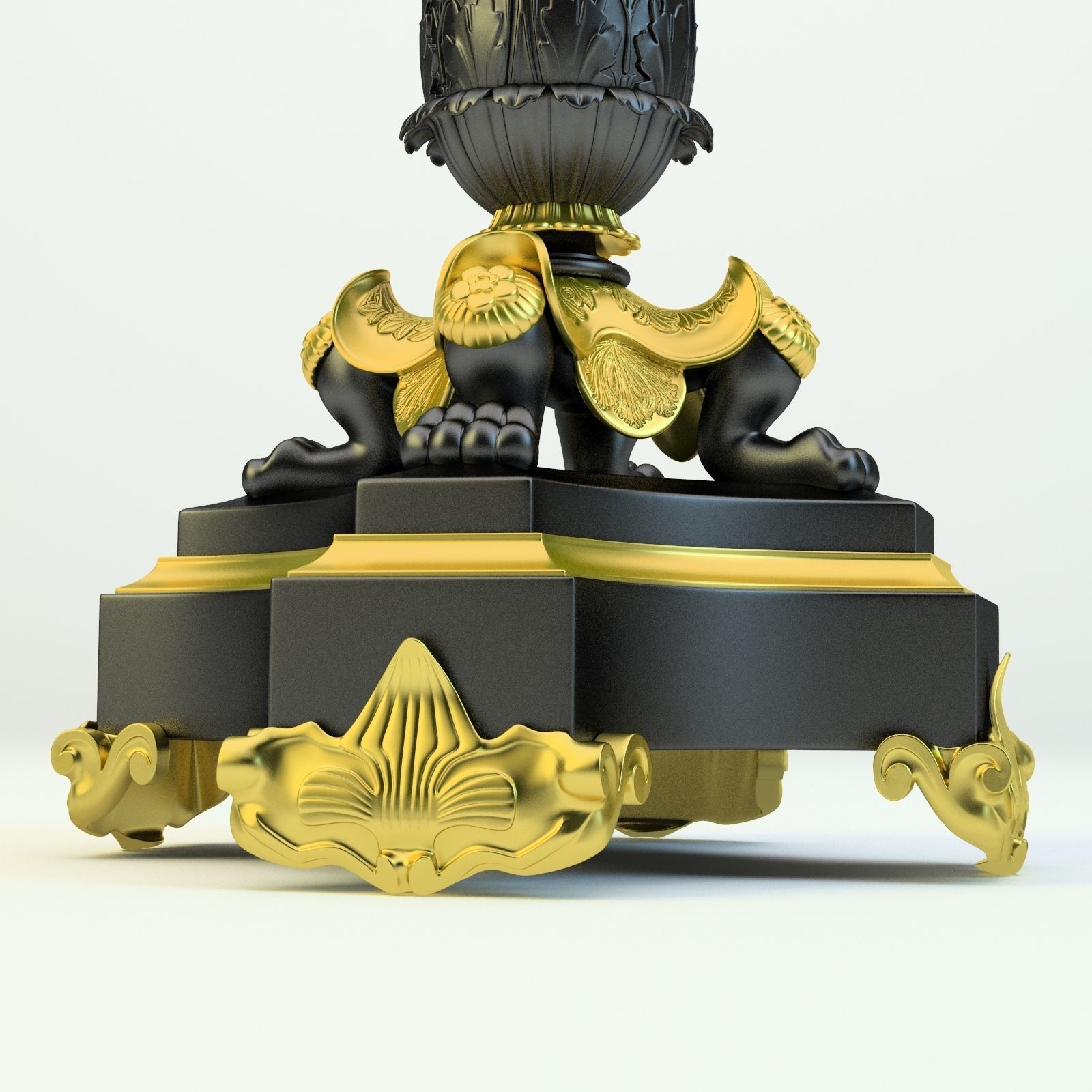 Vintage Lamp Low-poly 3D model 3D model_10