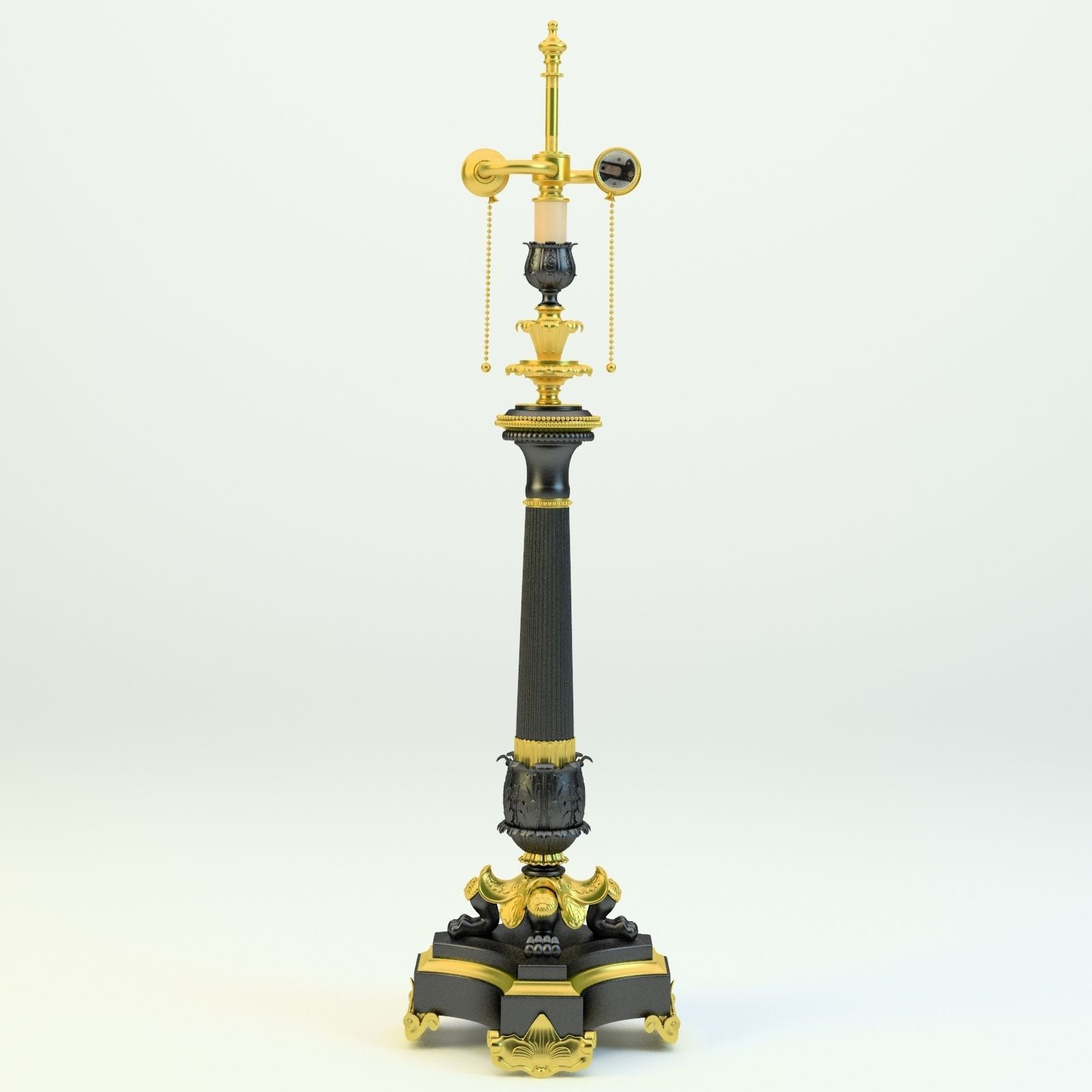 Vintage Lamp Low-poly 3D model 3D model_4