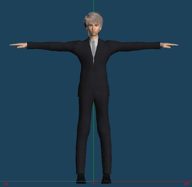 Unity Humanoid Model Male 009 Free 3D model_7