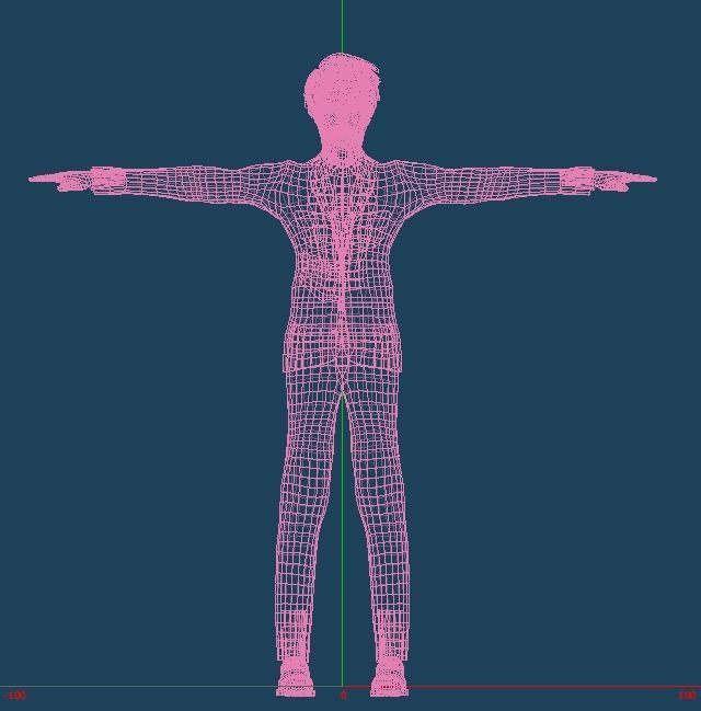 Unity Humanoid Model Male 009 Free 3D model_3